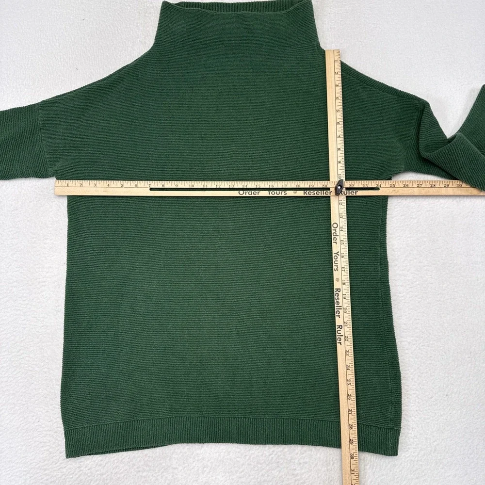 Free People Ottoman Slouchy Tunic Sweater Size Medium Green Oversized Mock Neck